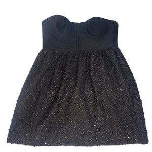 MM COUTURE STRAPLESS COCKTAIL DRESS